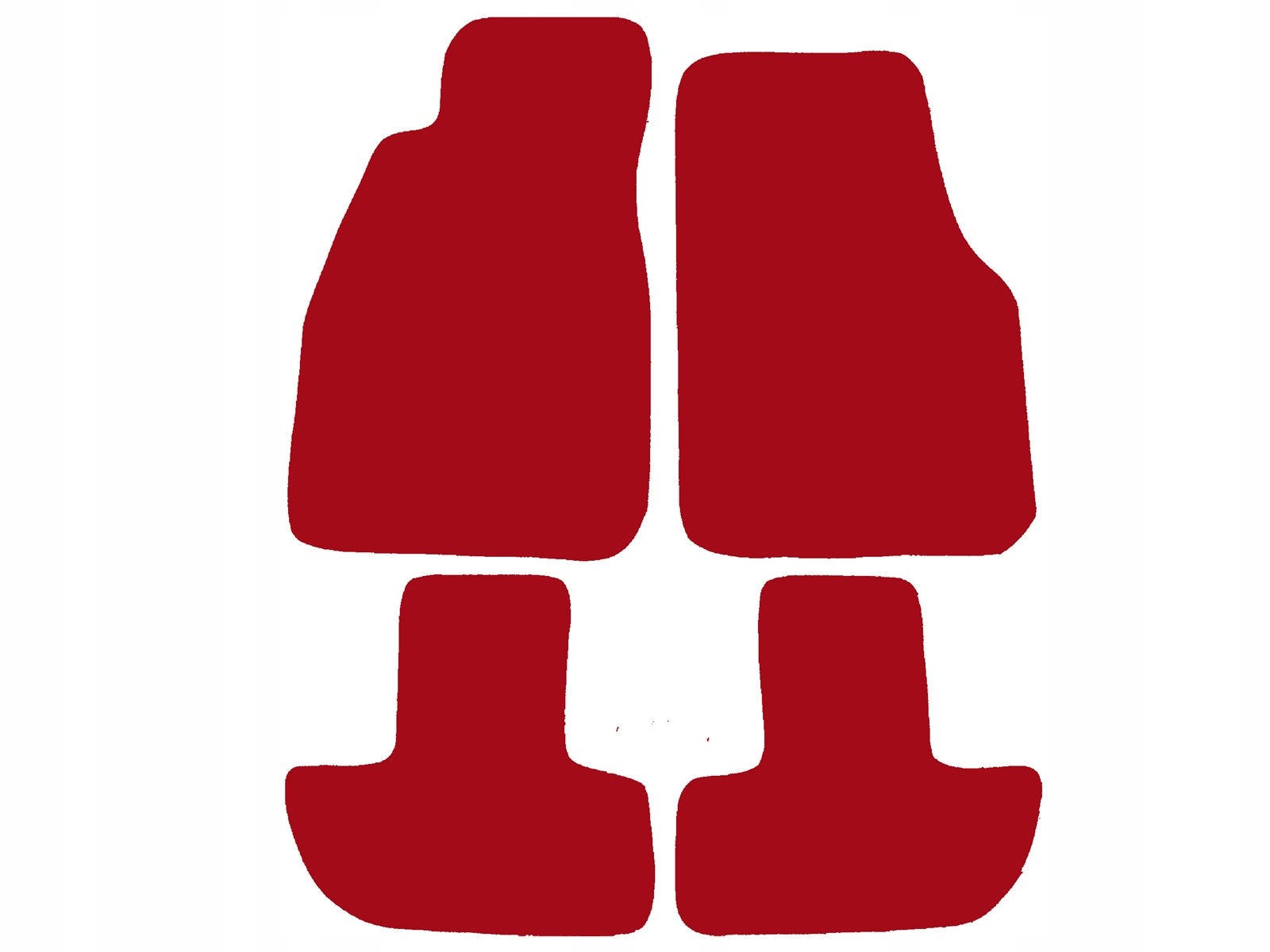 Dywaniki Czerwone dopasowane do Alfa Romeo Gtv Spider 2 1995-2005 komplet