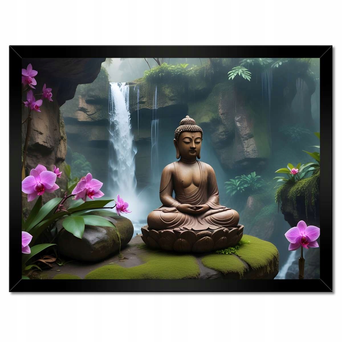 Plakáty v rámu 40x30 Meditující Buddha