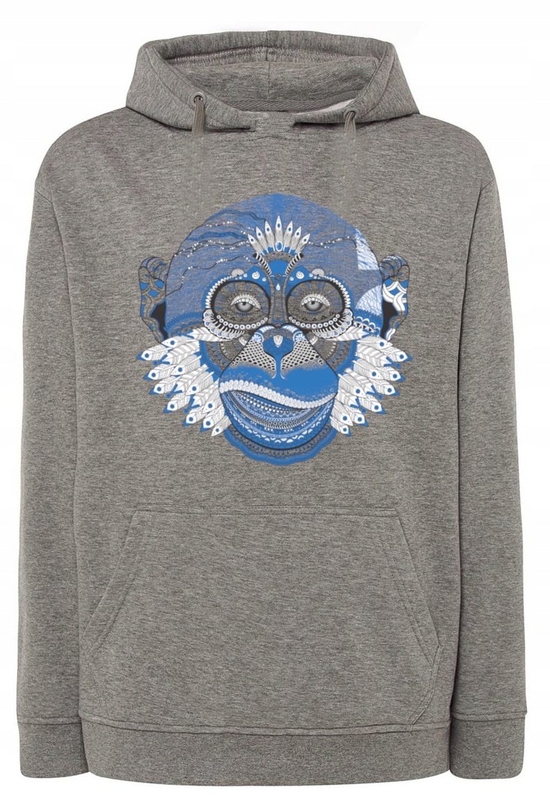 Pánská mikina s krásným barevným potiskem Opice r.XS