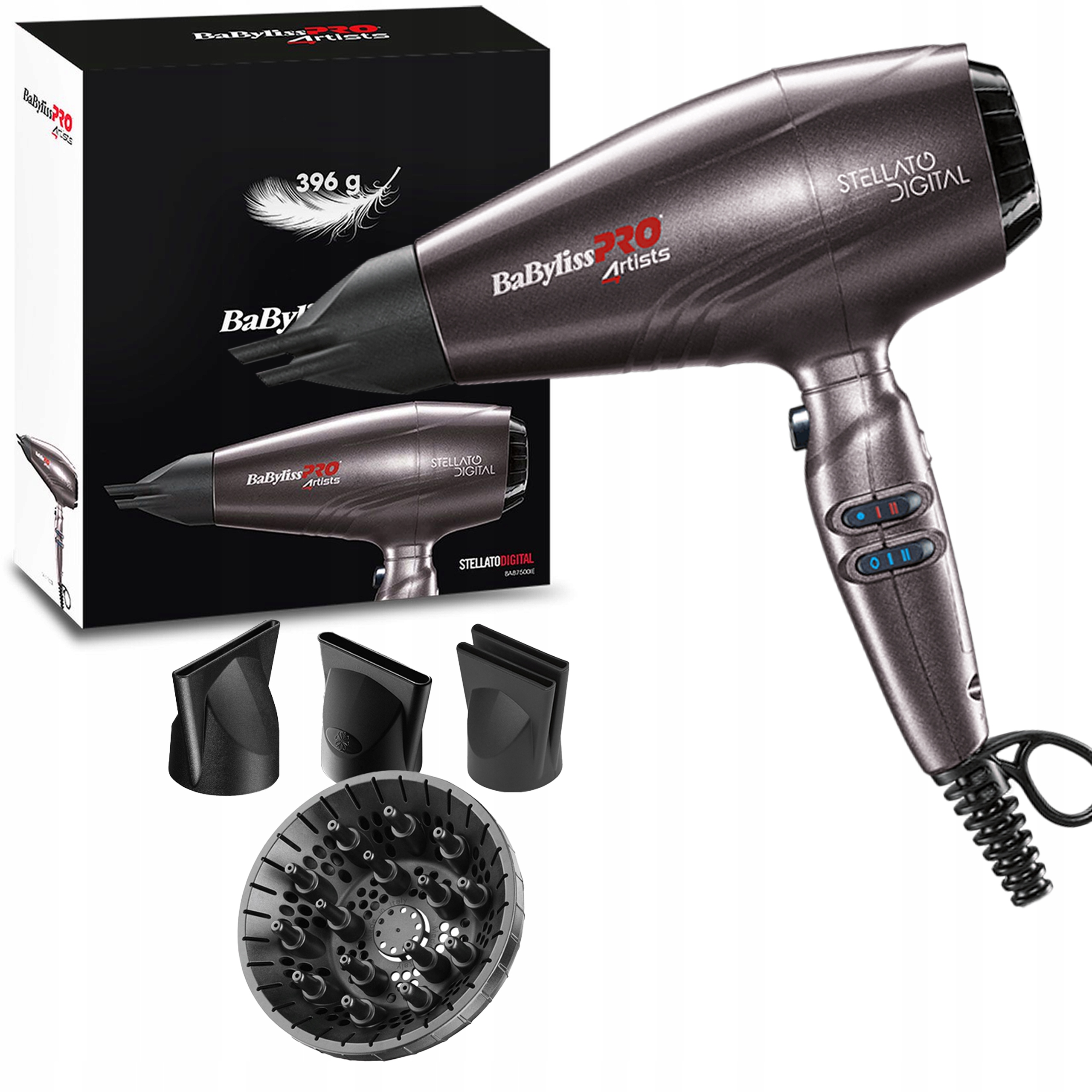 Babyliss PRO BAB7500IE STELLATO Cyfrowa Suszarka Profesjonalna