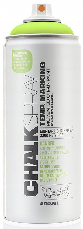 MONTANA FARBA KREDOWA KREDA W SPRAYU LAKIER ZIELONY 400ML