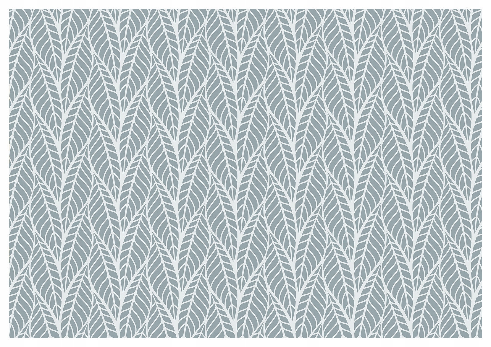 Vliesová fototapeta Listy šedo-biele Grafika na stenu 368x280 lepidlo