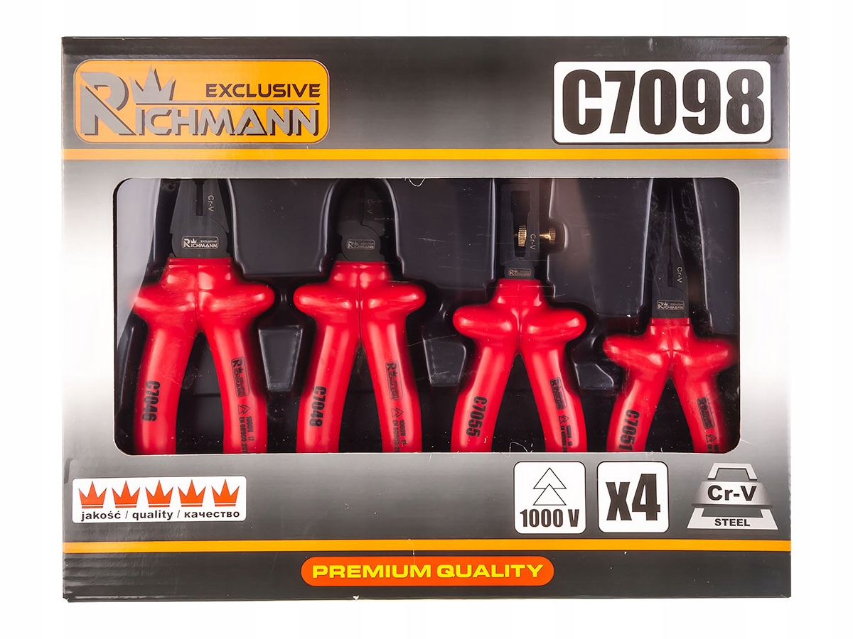 

Szczypce Elektryczne 1000V 4 Elem Richmann C7098