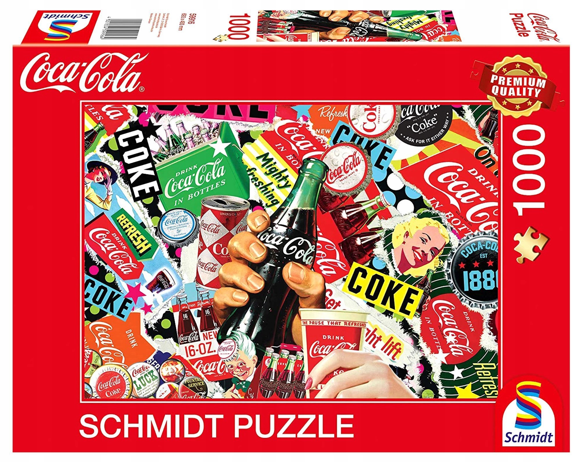 

Schmidt Pq Puzzle 1000 el Coca-cola Reklama