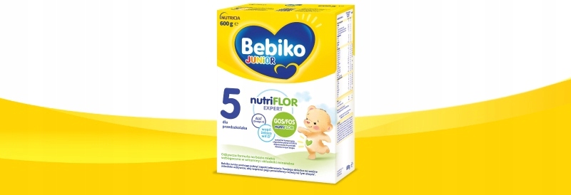 Bebiko Junior 4 Odżywcza formuła ZESTAW 3x600g Waga produktu z opakowaniem jednostkowym 0.9 kg