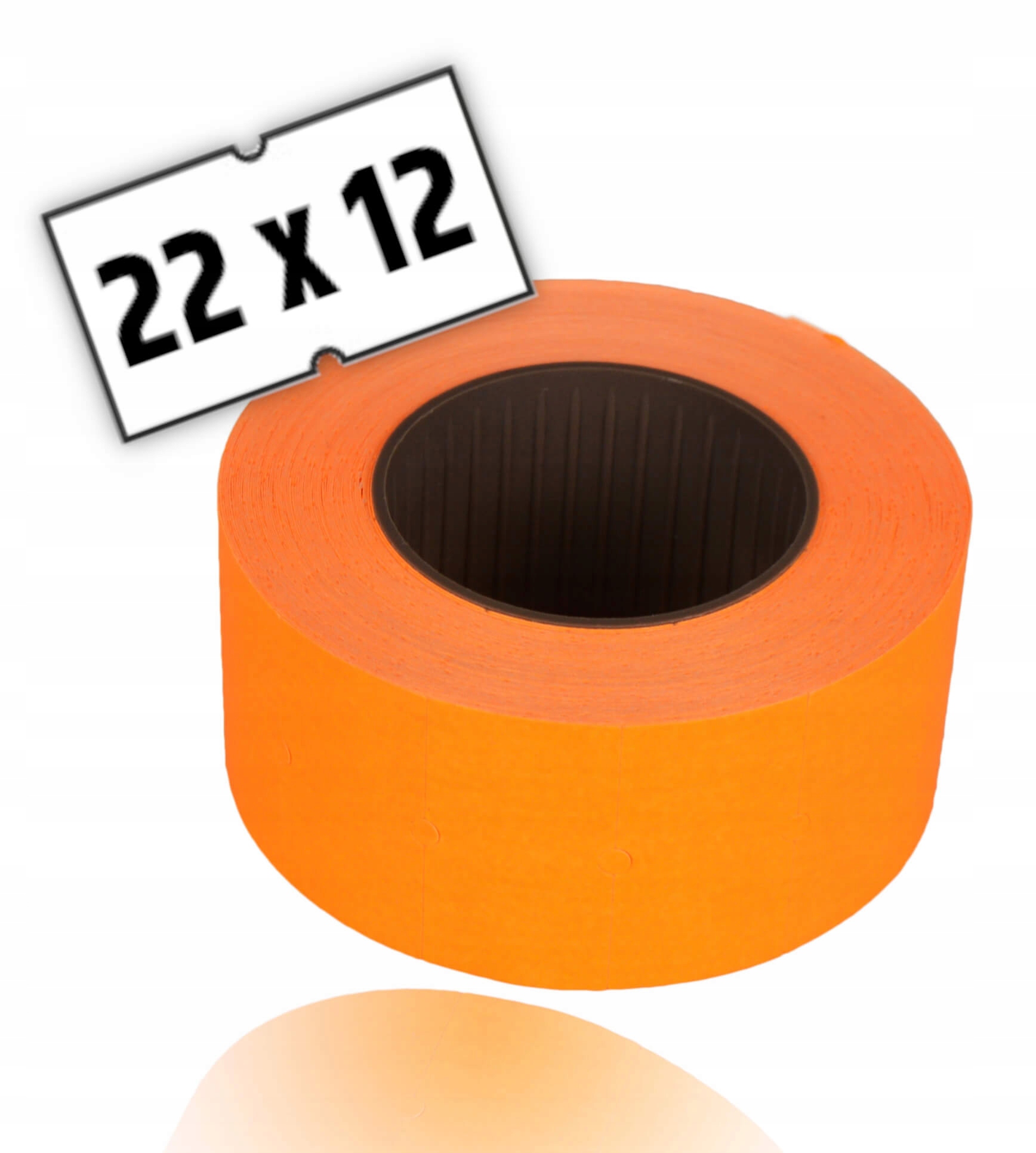 TAŚMA DO METKOWNICY JEDNORZĘDOWEJ METKI 1 ROLKA Kod producenta cenówki etykiety metek 22x12 ręczne