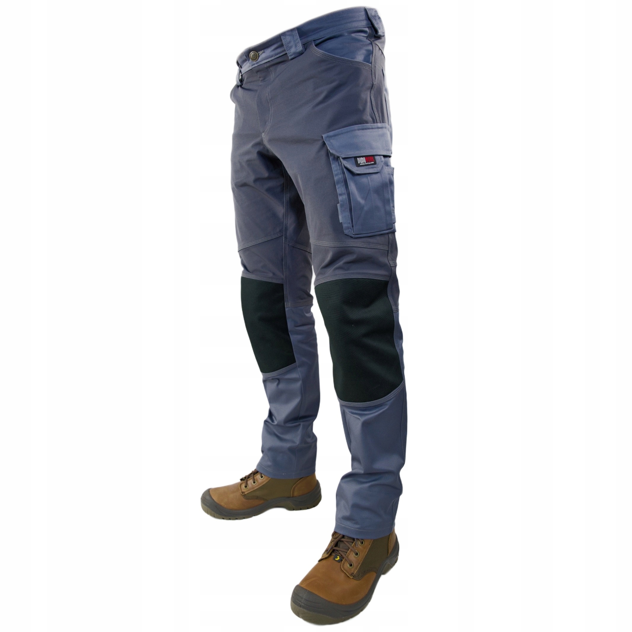 Pracovní kalhoty DuduWork Šedé 4MOVE S Nákoleníky 44