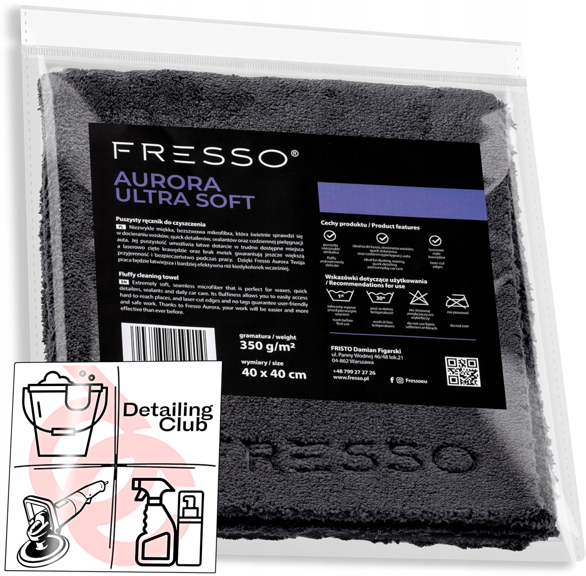 Fresso Aurora Ultra Soft Miękka Mikrofibra 40x40cm