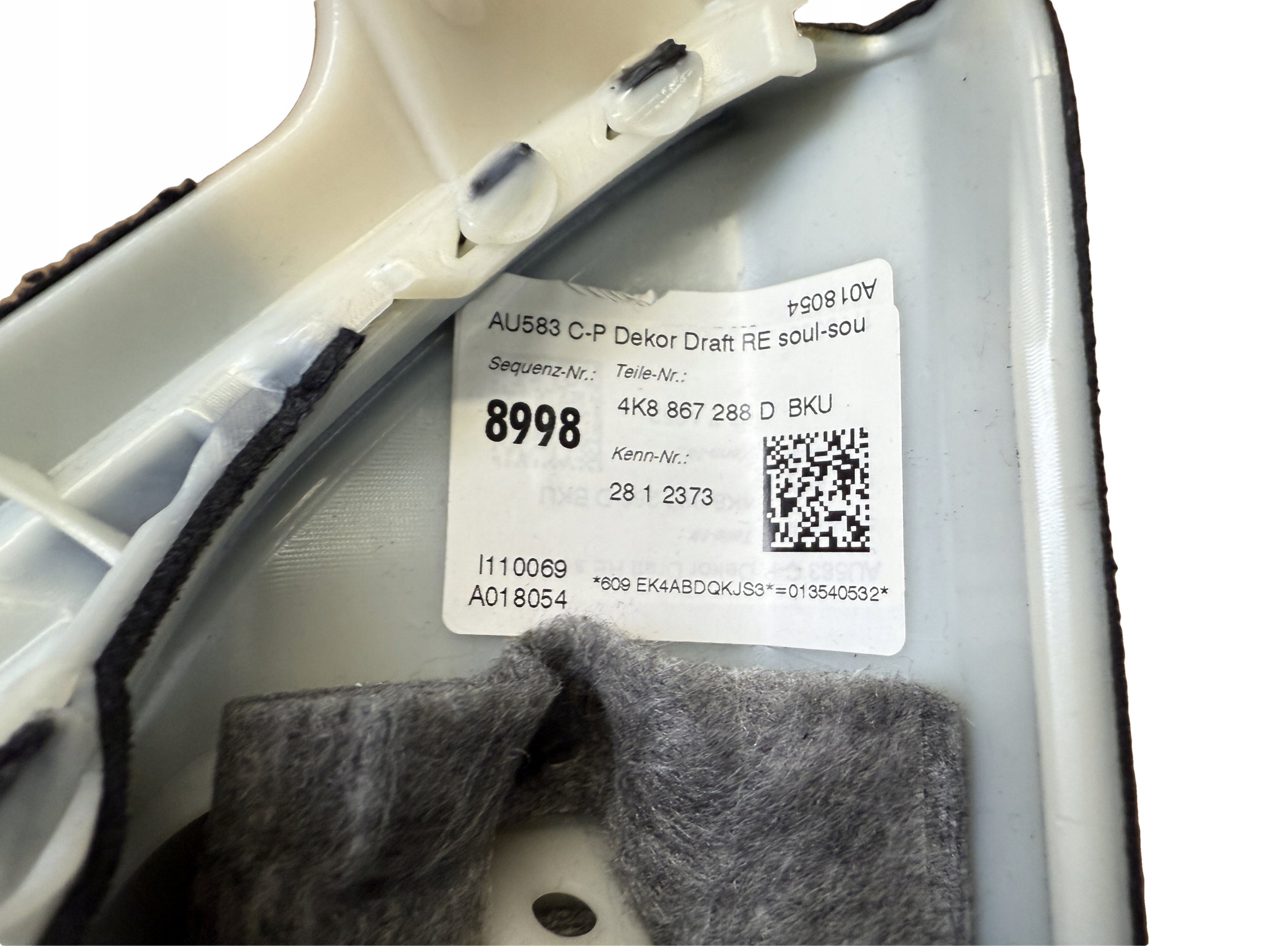 AUDI A7 4K cover SLUPKA C right 4K8867288D