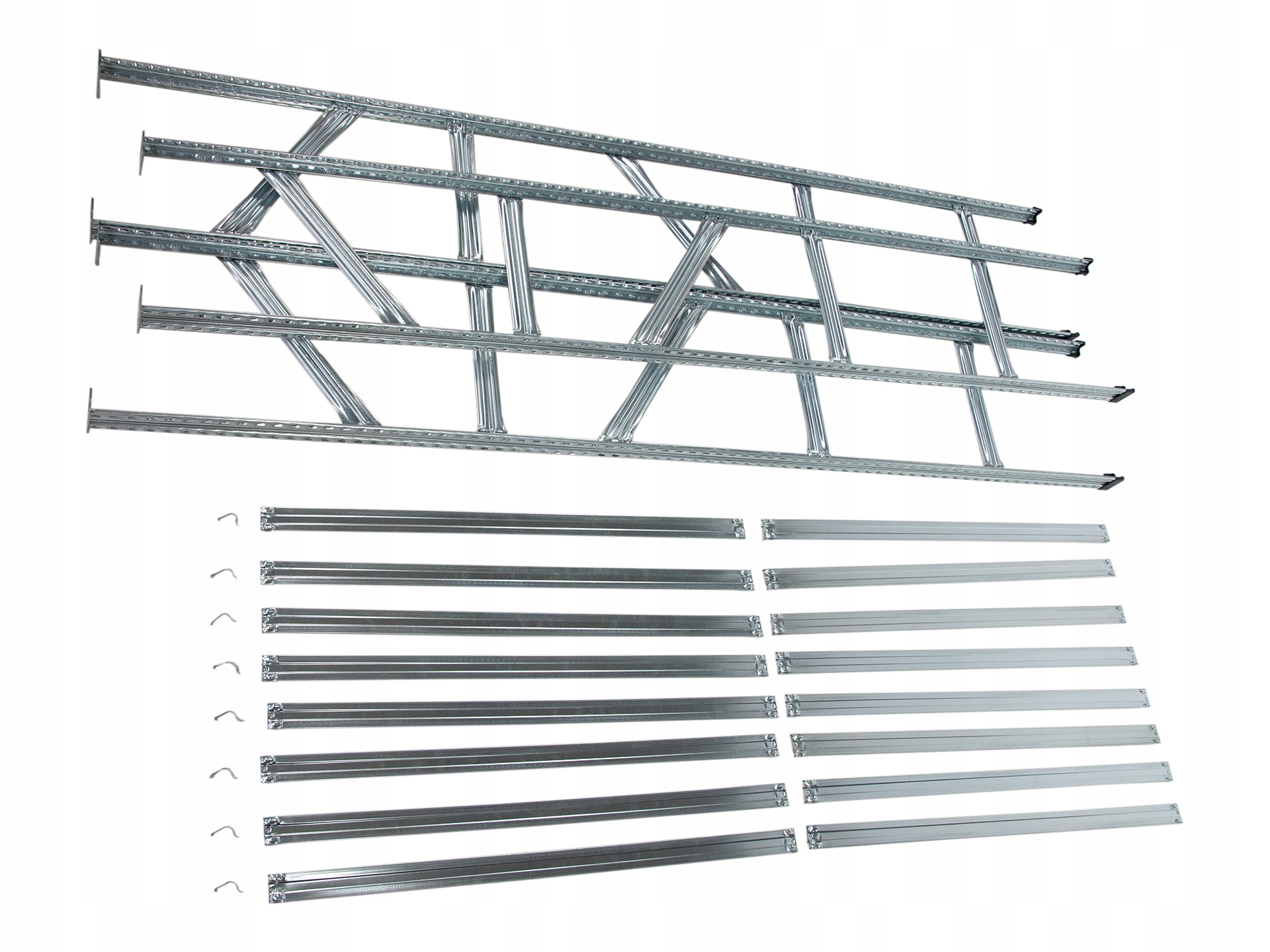 МЕТАЛЛИЧЕСКАЯ ОЦИНКОВАННАЯ СТОЙКА ДЛЯ 32 ШИН 195 ММ