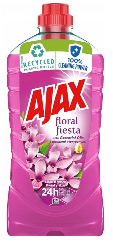 

Ajax Floral Płyn mycia podłóg kafelków 1L Bez