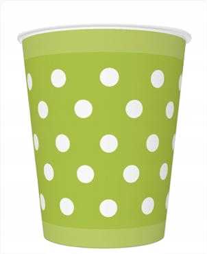 

Maki Kubeczki Papierowe Kropki Zielone 250 ML 8SZT
