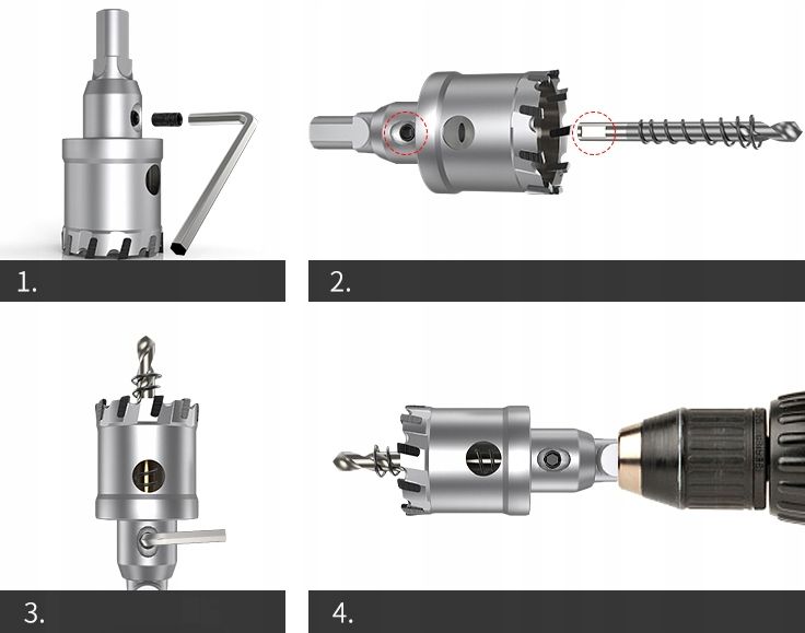 OTWORNICA WIDIOWA WIERTŁO KORONKA METALU DREWNA 22 Marka Falon-Tech