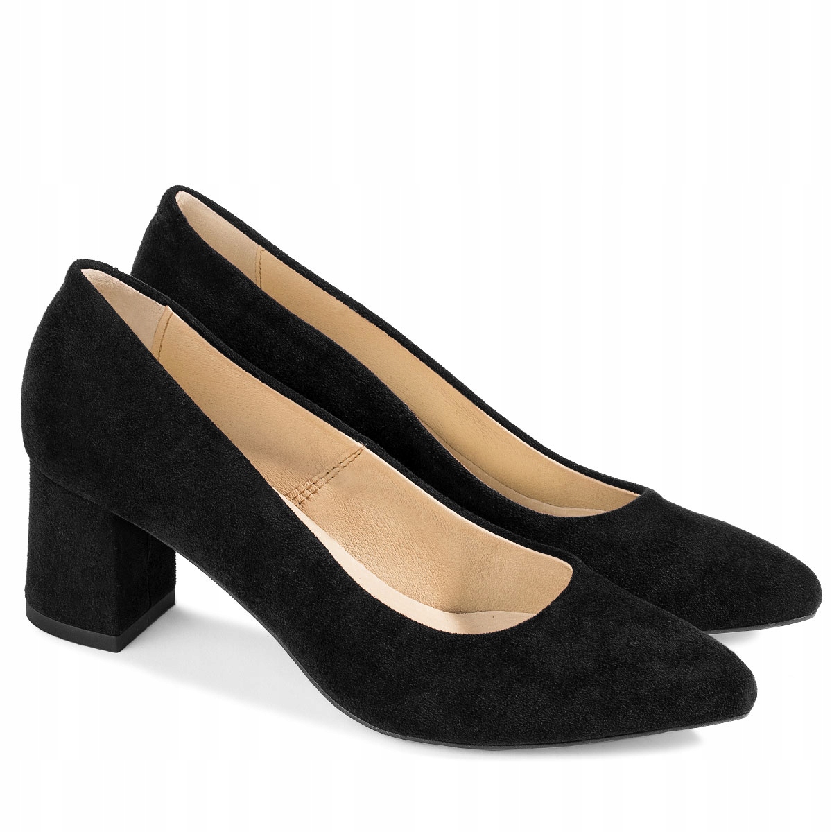 

Brilu Zamszowe Czółenka Na Słupku Czarne 38