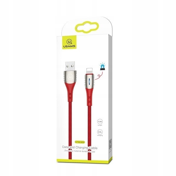 

Usams Kabel pleciony U-Tone lightning 2m 2A Fast C
