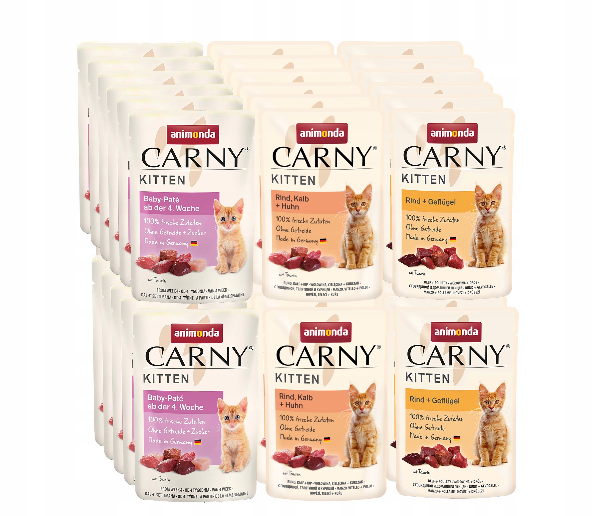Levně Animonda Kočka Carny Kitten kapsička MIX všech 3 příchutí 36x85 g