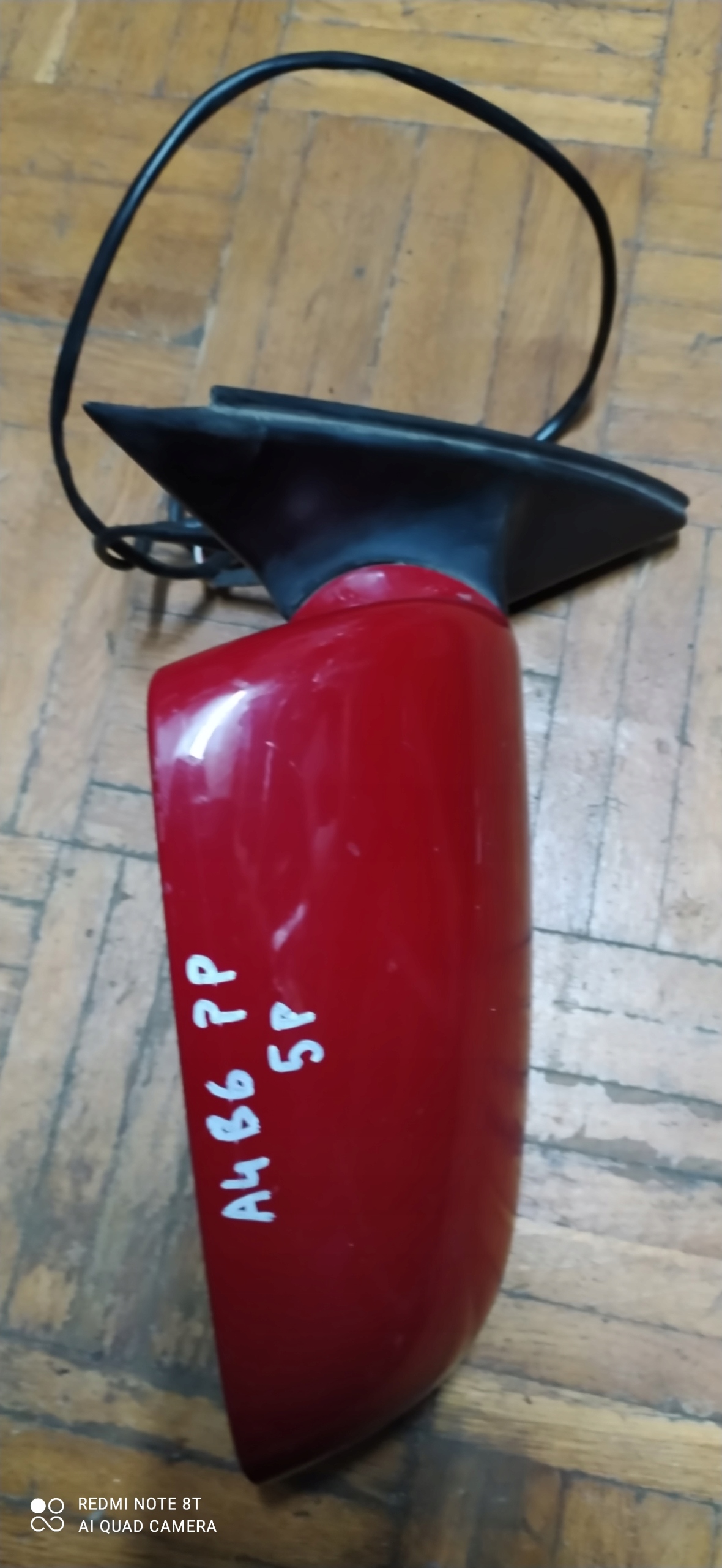 AUDI OE 010681 mirror right A4 B6 red