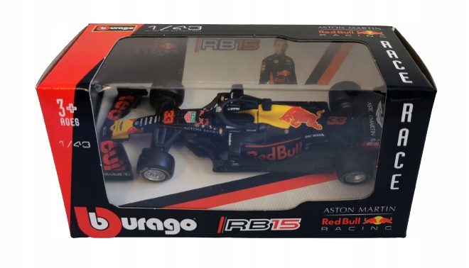 

Bburago 1:43 Red Bull RB15 F1 Max Verstappen #33
