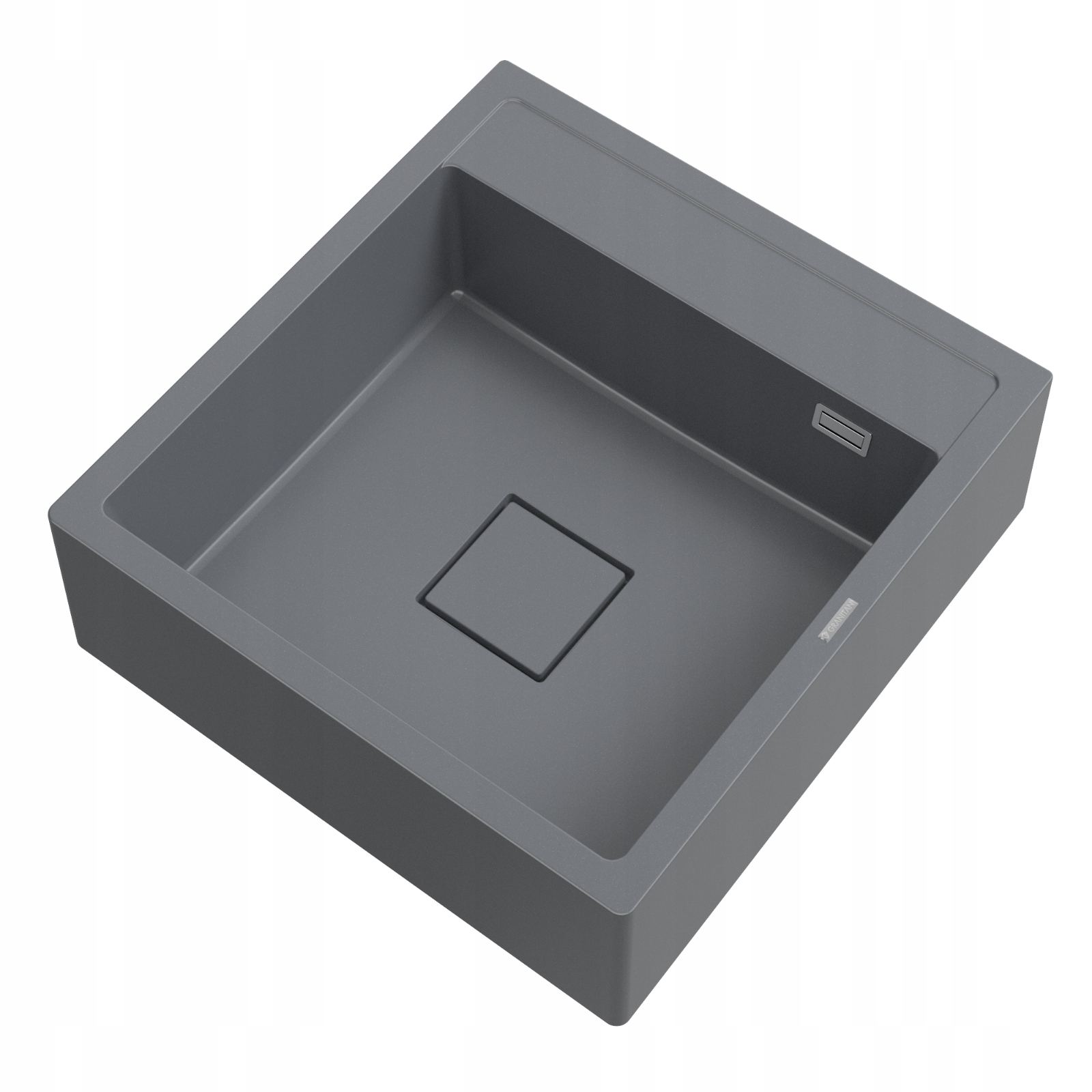 Granitový Jednokomorový Drez Škandinávsky Farmársky Drez Tavo Sivý Sifón