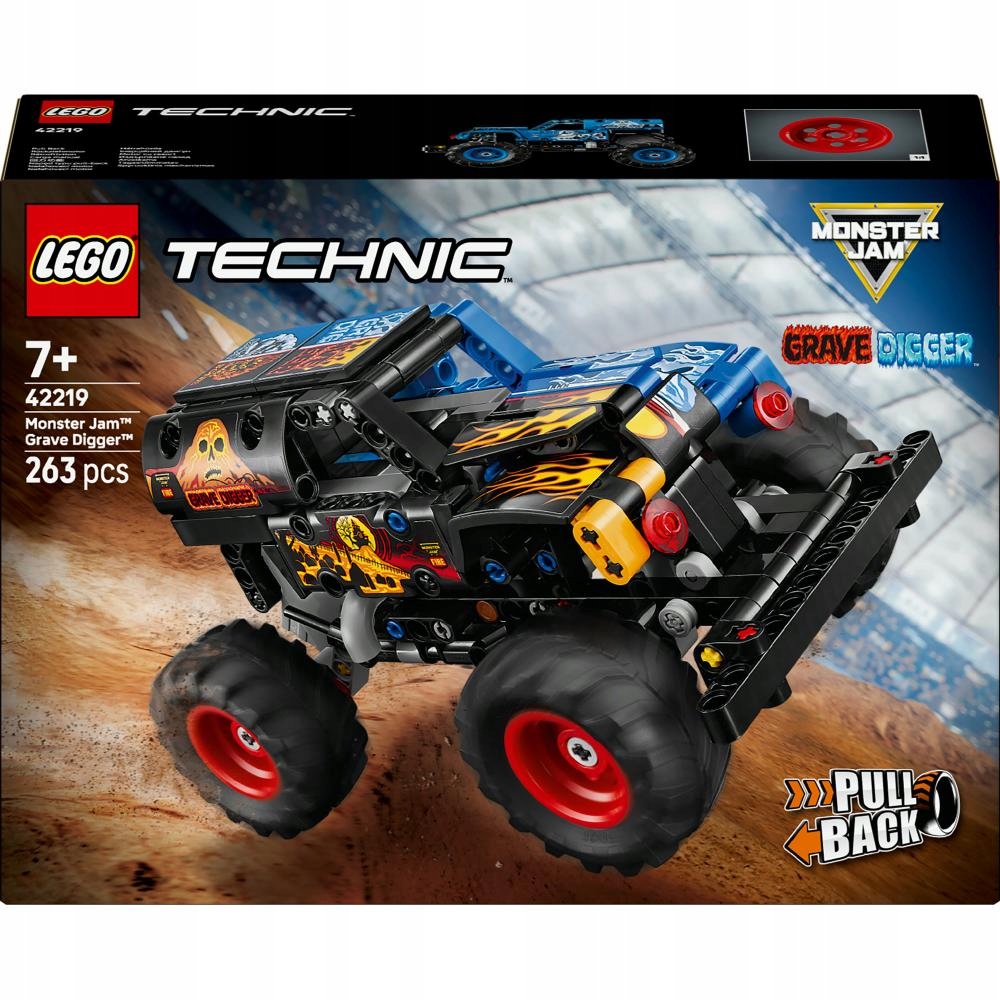 Lego Technic Monster Jam Grave Digger Oheň a led 42219