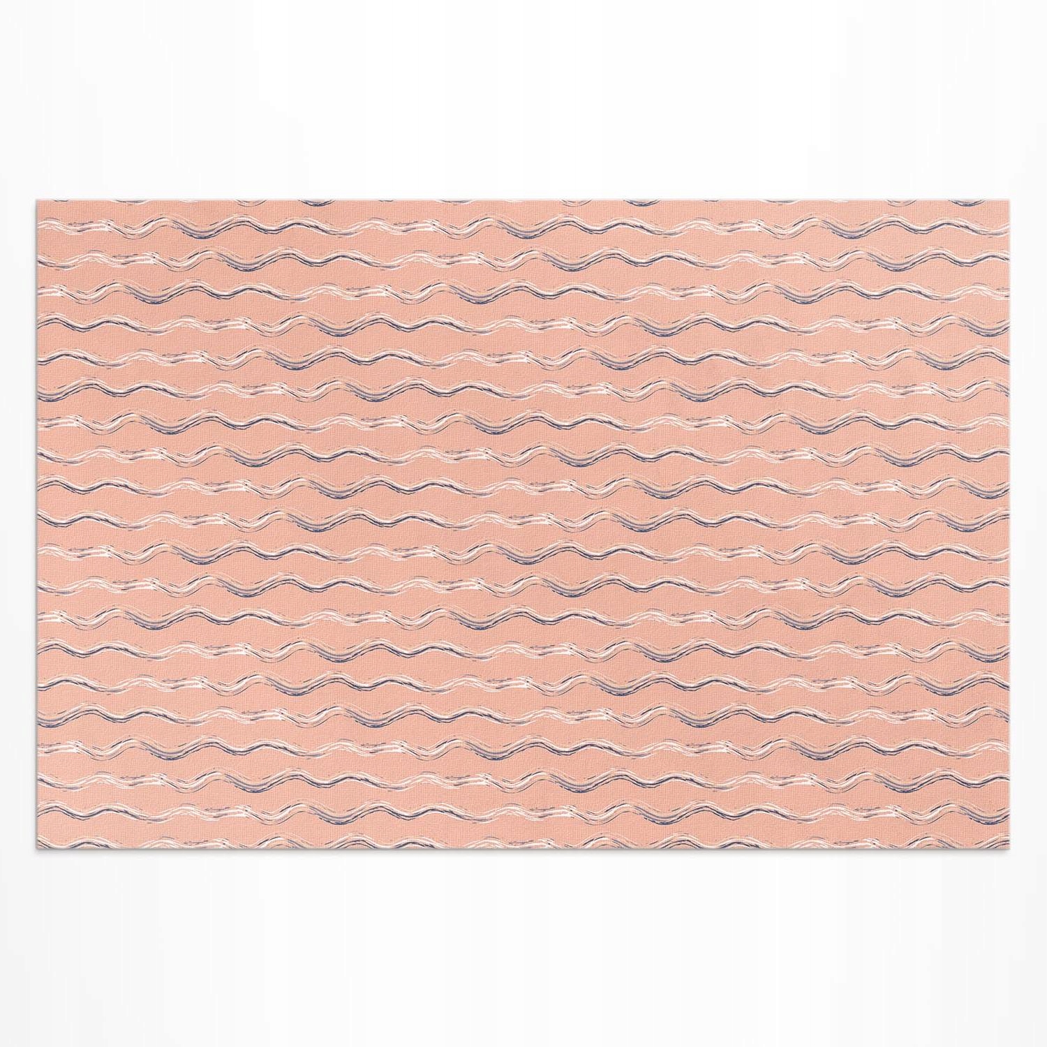 Moderní Koberec koberec Outdoor Boho vlny v pastelových barvách 60x90 cm