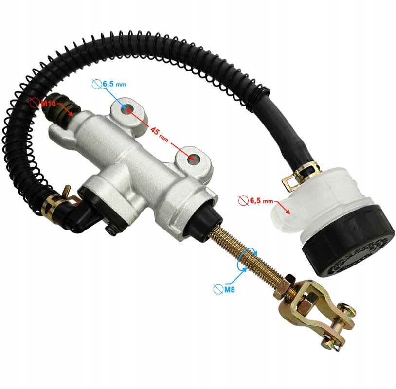 POMPA HAMULCOWA TYŁ TYLNA do quad ATV 250cc KPL Producent Moretti