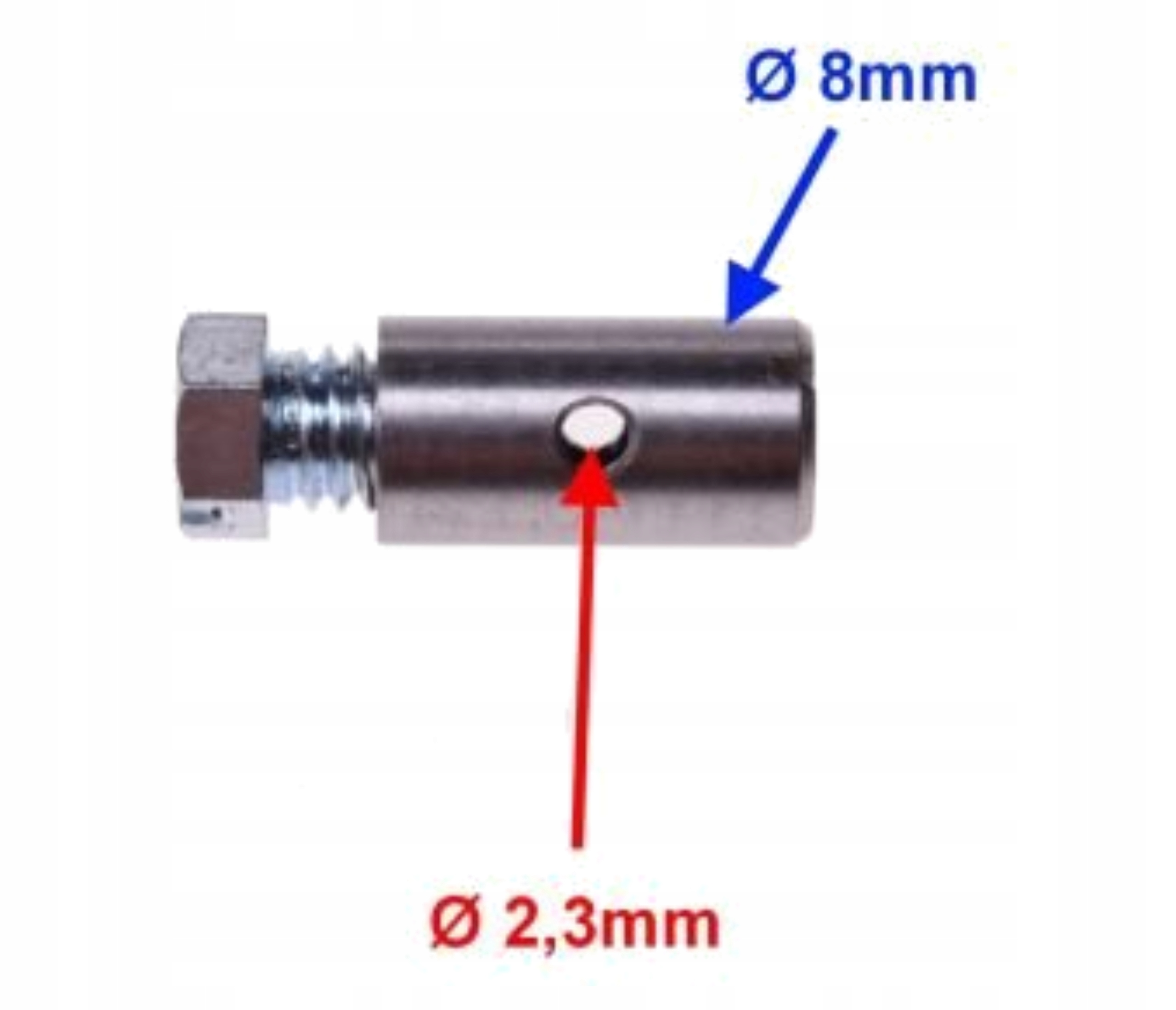Końcówka Awaryjna Linki Gazu Sprzęgła 2,3 / 8 mm Producent Motonet
