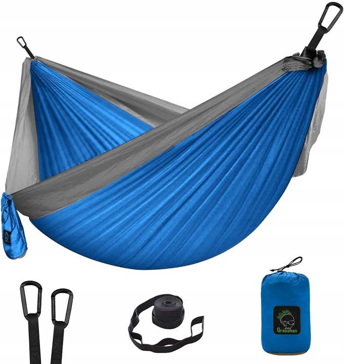 

Grassman Hamak Zestaw Lekki Kempingowy Podróżny