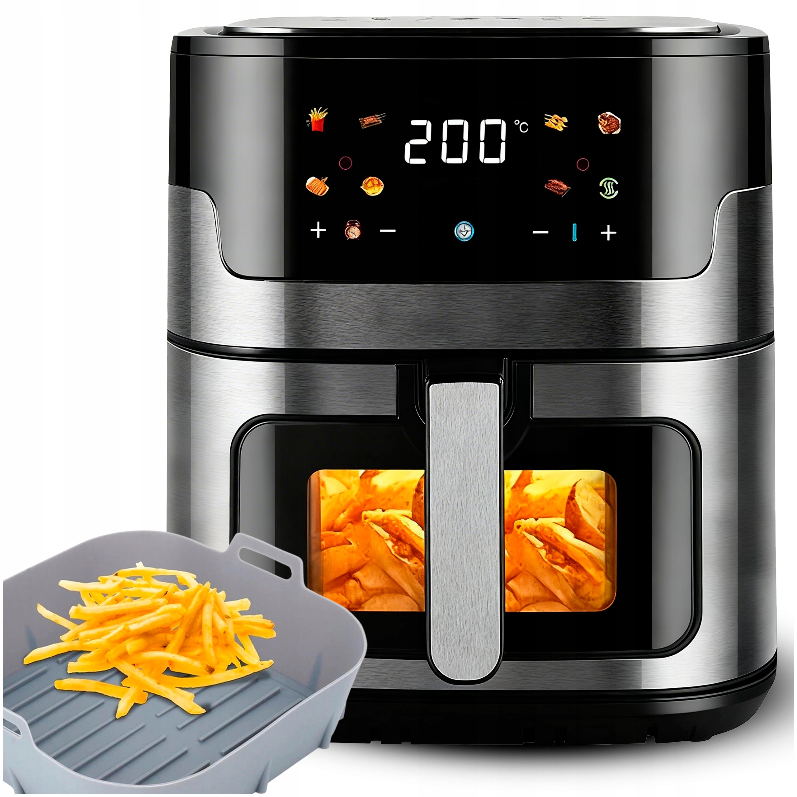 Frytkownica Beztłuszczowa Air Fryer Frytownica Duża 8L Duża Misa XXL