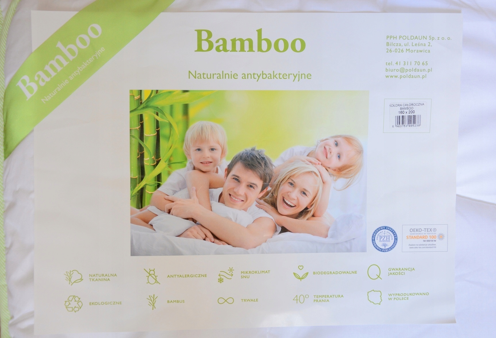 Podwójna kołdra BAMBUSOWA 140x200 4 Pory Roku Kod producenta ciepła kołdra