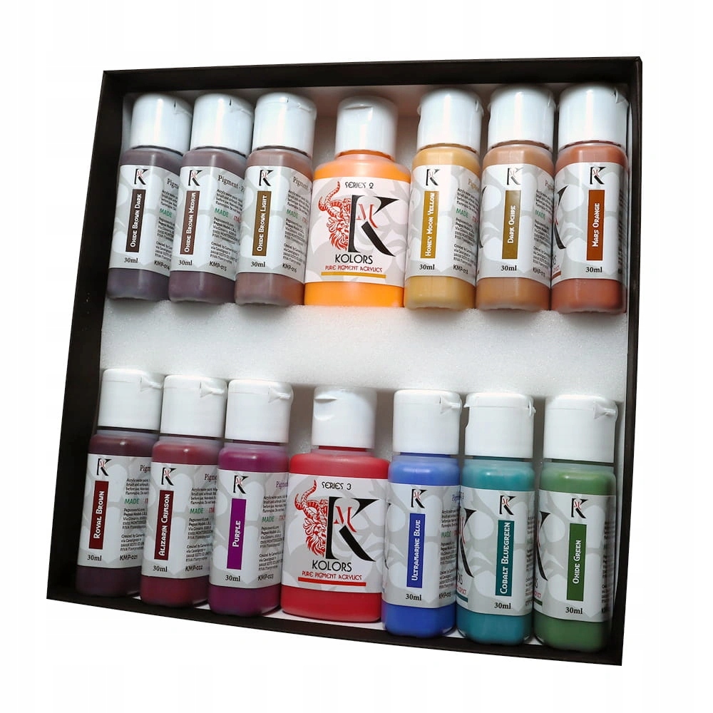 Colors of Nature Pure Pigment Acryl Expansion Set 1, Kimera Kolors, 14x30ml