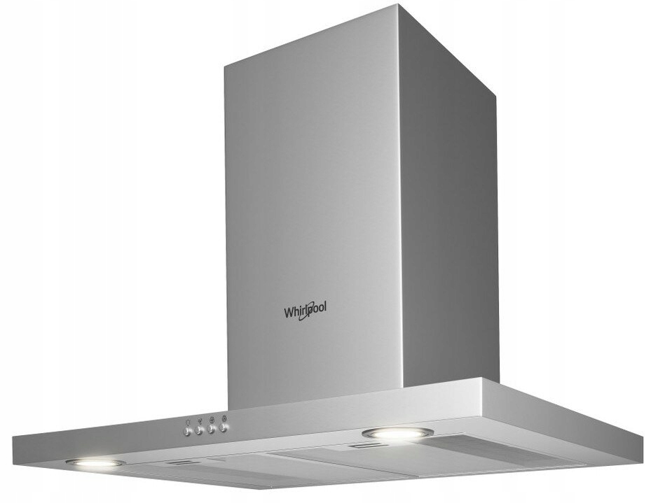 Okap Whirlpool Akr 558/3 IX 598 mm inox Led kominowy ścienny T-box