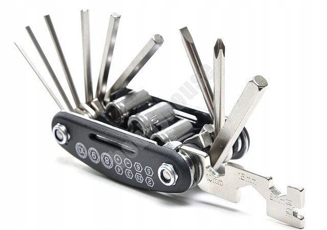 ZESTAW KLUCZY DO ROWERU 16W1 KLUCZE ROWEROWE CROSS