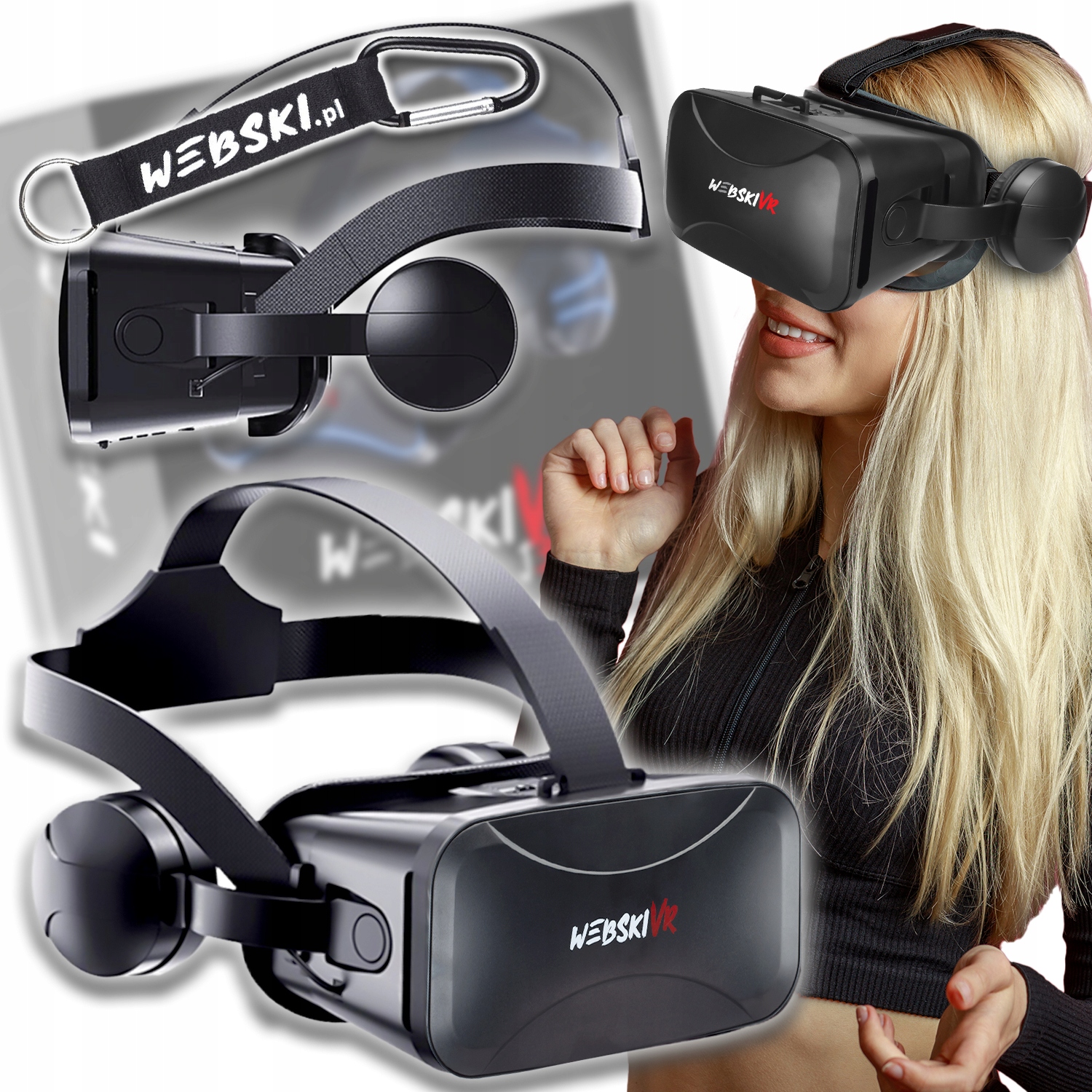 Virtuální Brýle Brýle Vr Sluchátka 360 3D Pro Hraní Filmů Telefon Smartphone