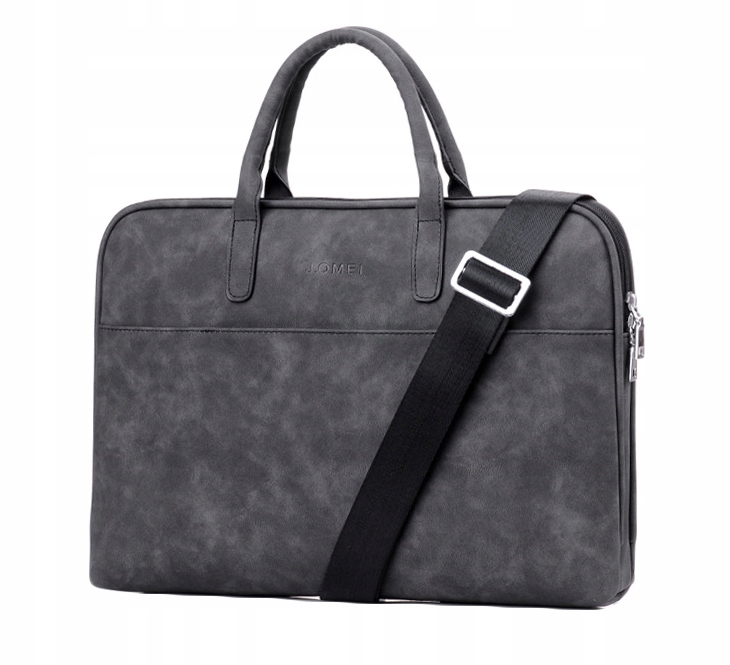 Torba Na Laptopa Damska 15'6 Grafit Szary Jakość Na Ramię Do Ręki Pracy