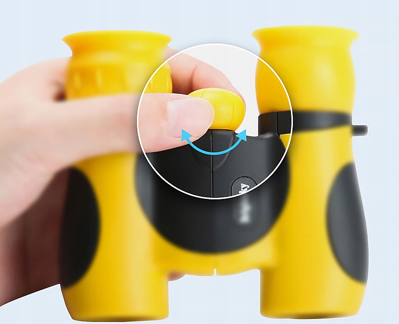 LORNETKA OPTYCZNA DLA DZIECI DZIEŃ NOC ETUI REGULACJA SZKLANA OPTYKA Materiał guma plastik inny