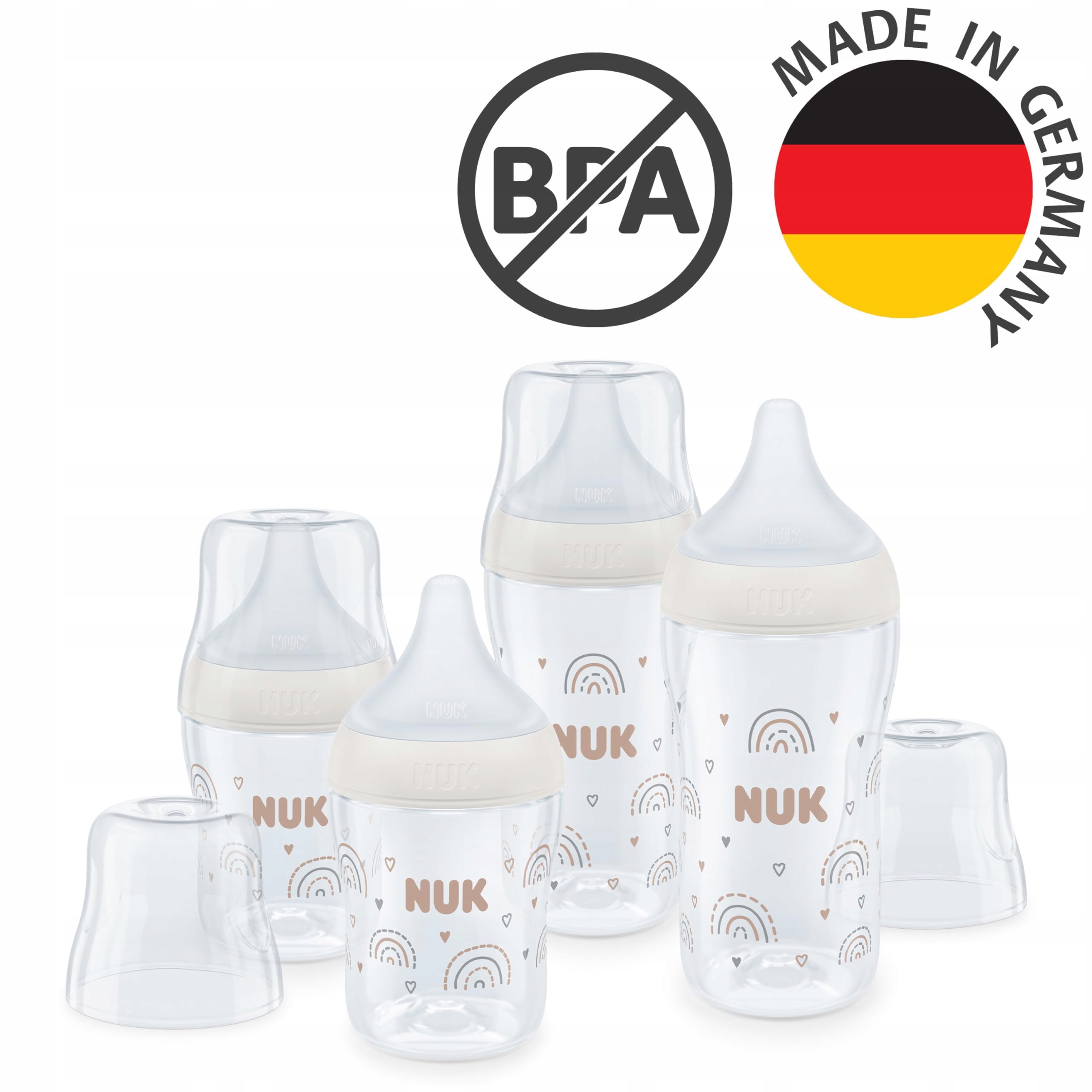 NUK Zestaw Butelki Dla Niemowląt 3m+ Antykolkowy BPA Free — miniatura 6