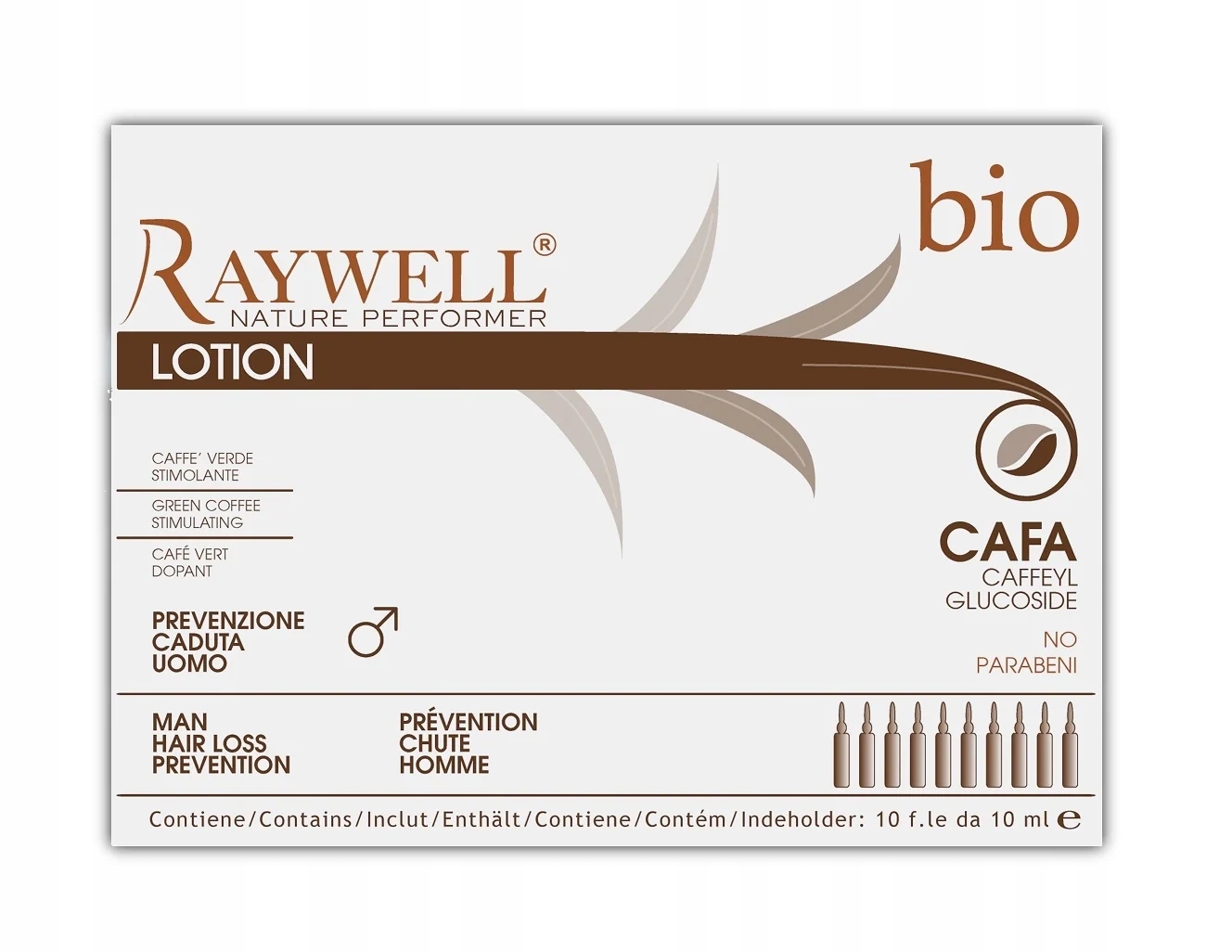 Raywell Lotion Cafa Hair Loss Kúra proti vypadávání vlasů 10x10 ml