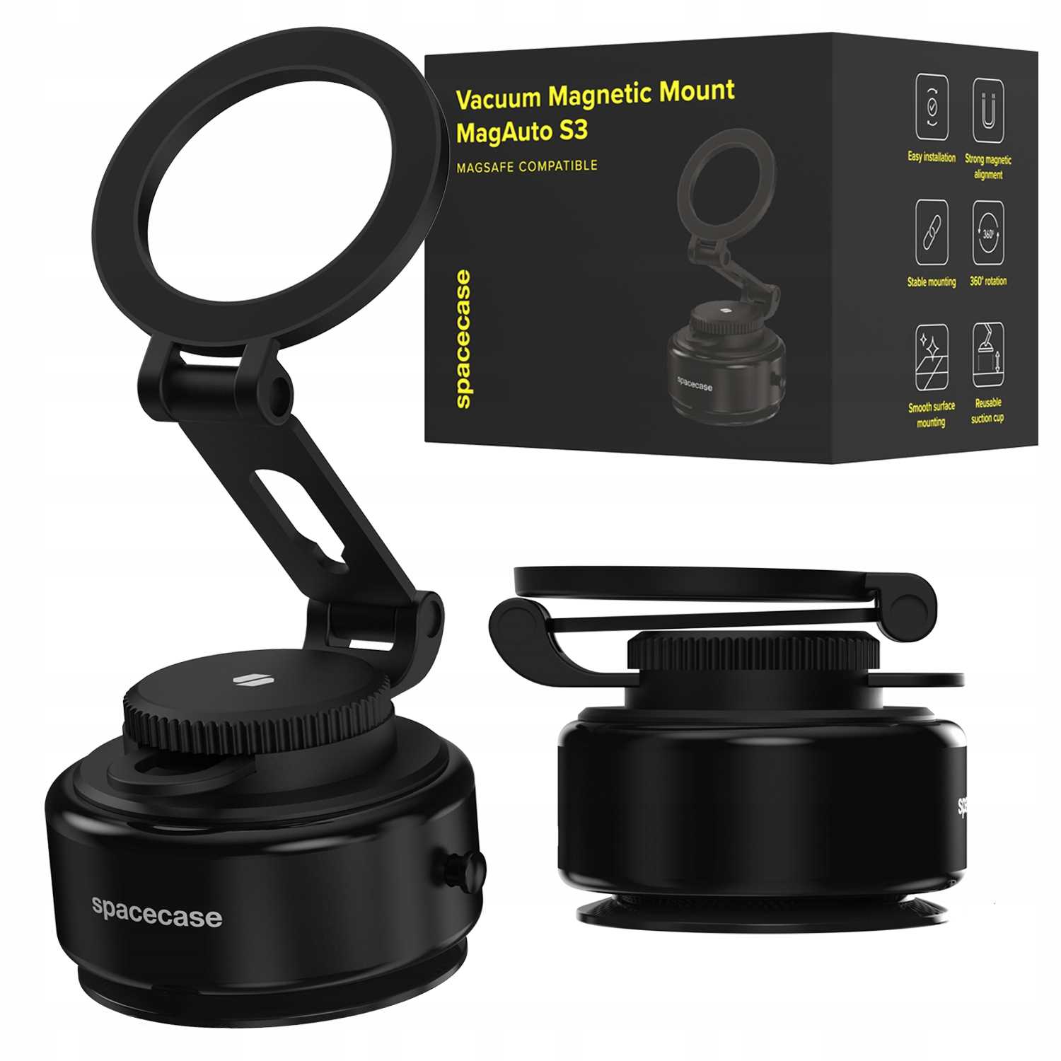 Spacecase Vakuová magnetická montáž MagAuto S3