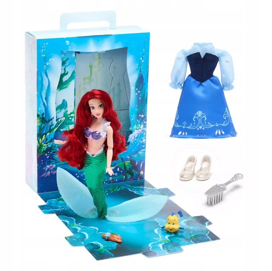 Disney Lalka Syrenka Ariel Ubranka i Akcesoria