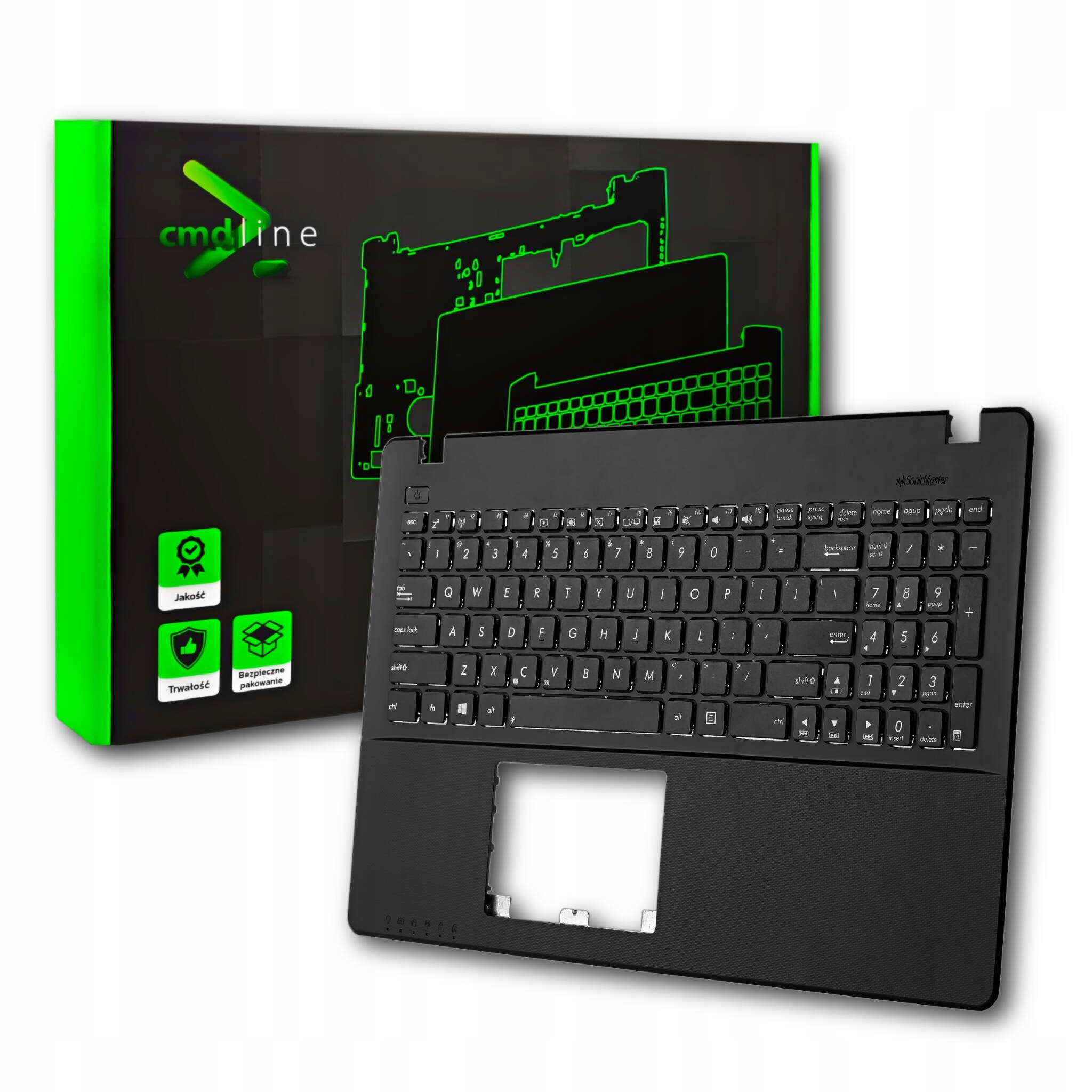 Obudowa Palmrest Klawiatura Do Asus X550C X550CC X550V Blk