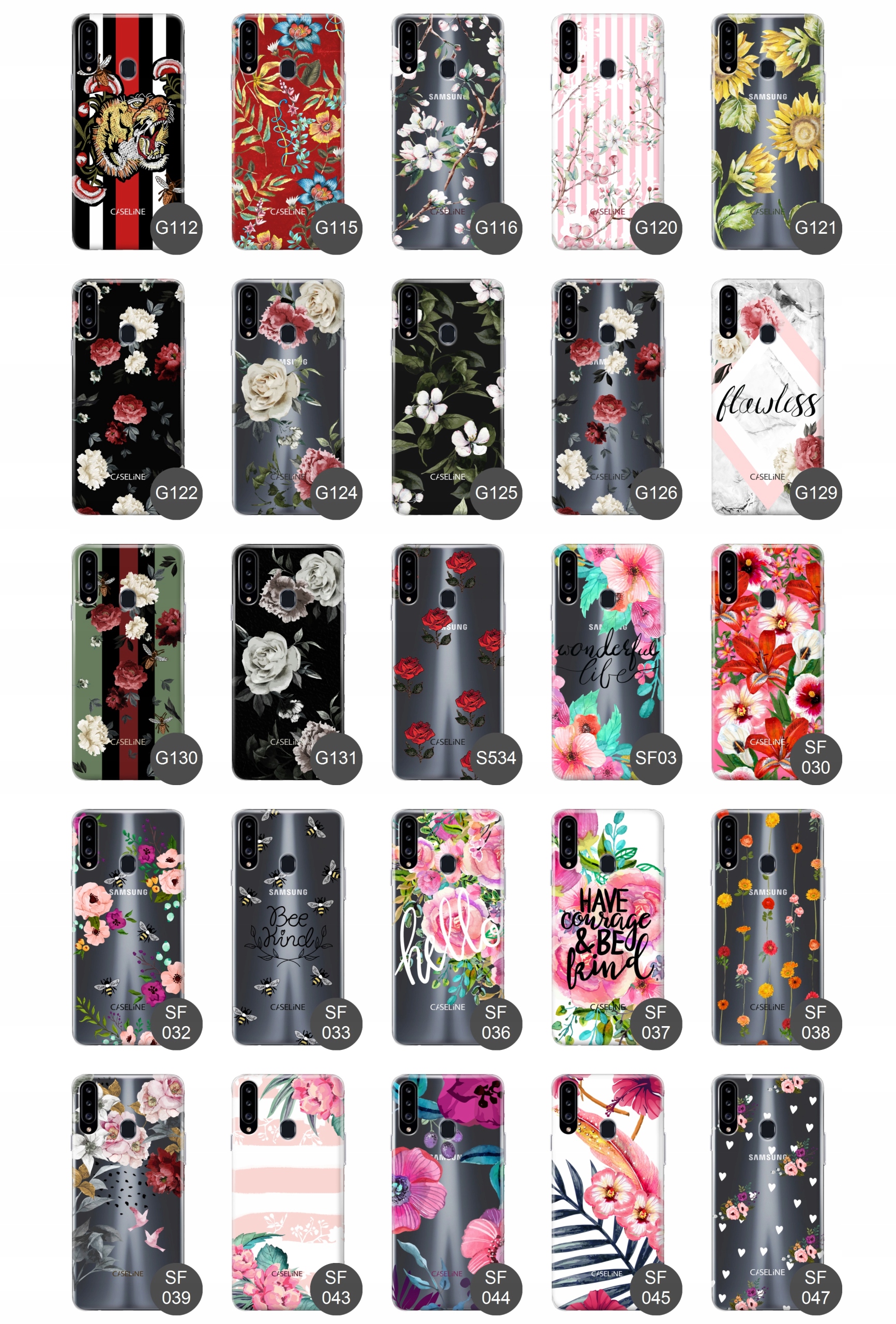 Etui do Samsung A20s guma wzory