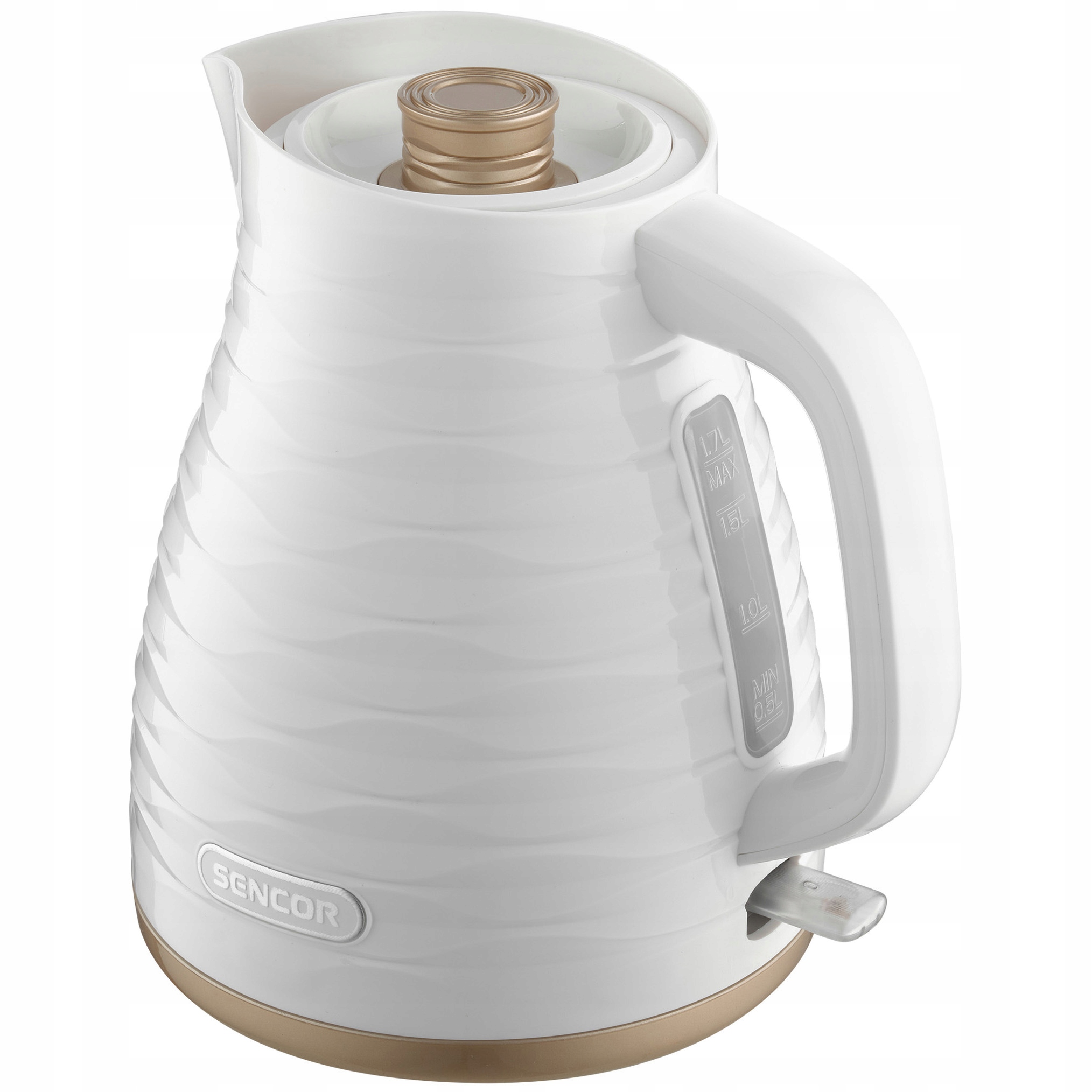 Czajnik elektryczny stylowy Sencor SWK7500WH 360° Strix 2200W 1.7L biały