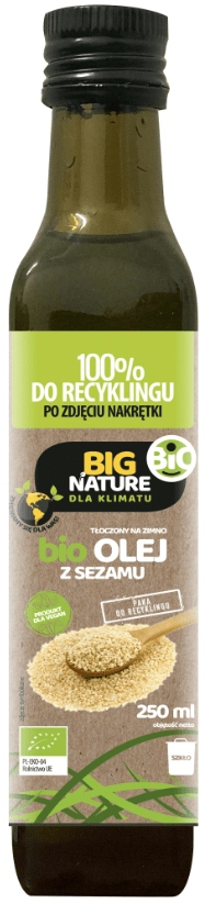 Olej sezamowy tłoczony na zimno BIO 250ml - BIG NATURE — 3