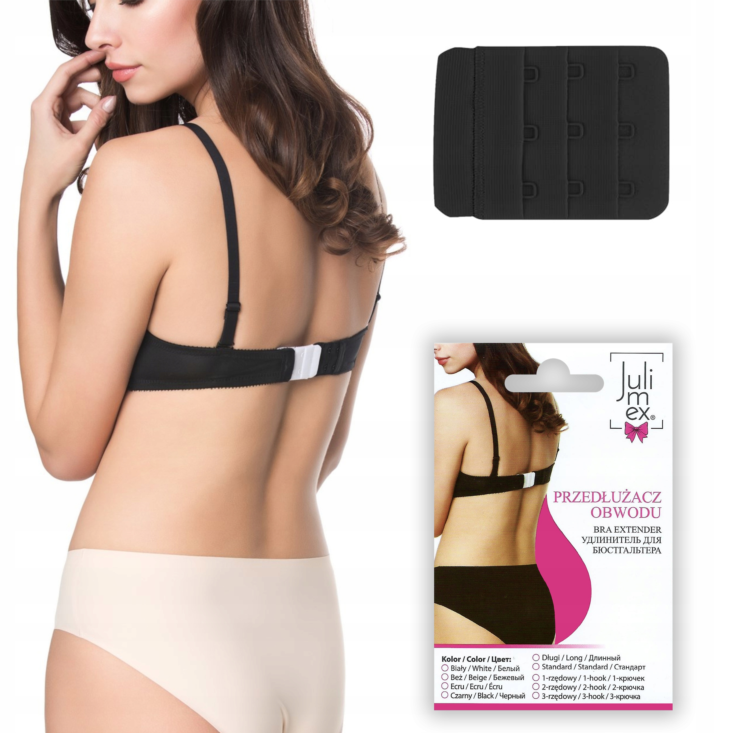 JULIMEX BA-03 Przedłużacz Obwodu Czarny 3 Rzędowy