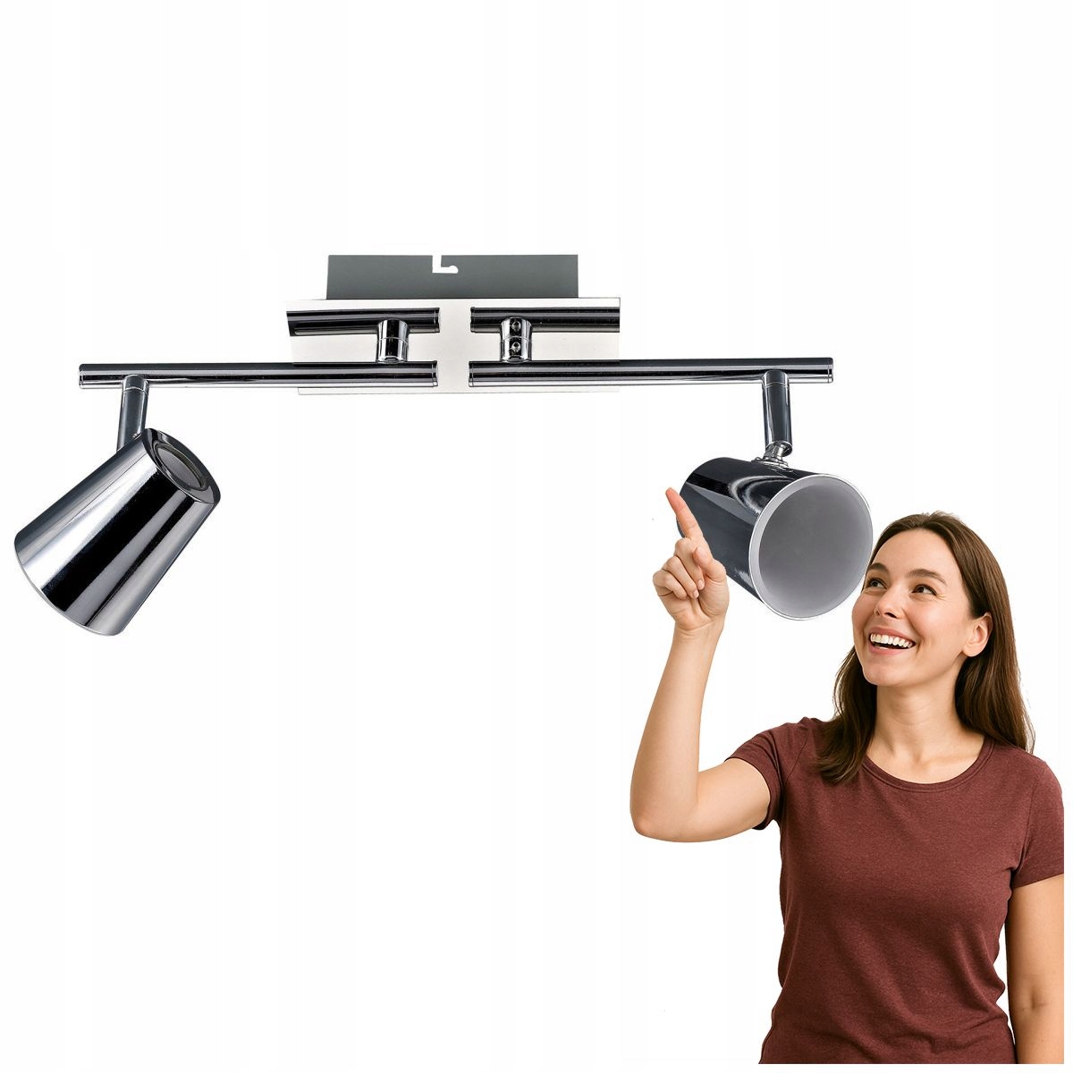 Moderní reflektor Elmira Led 2x10W Chrom Italux