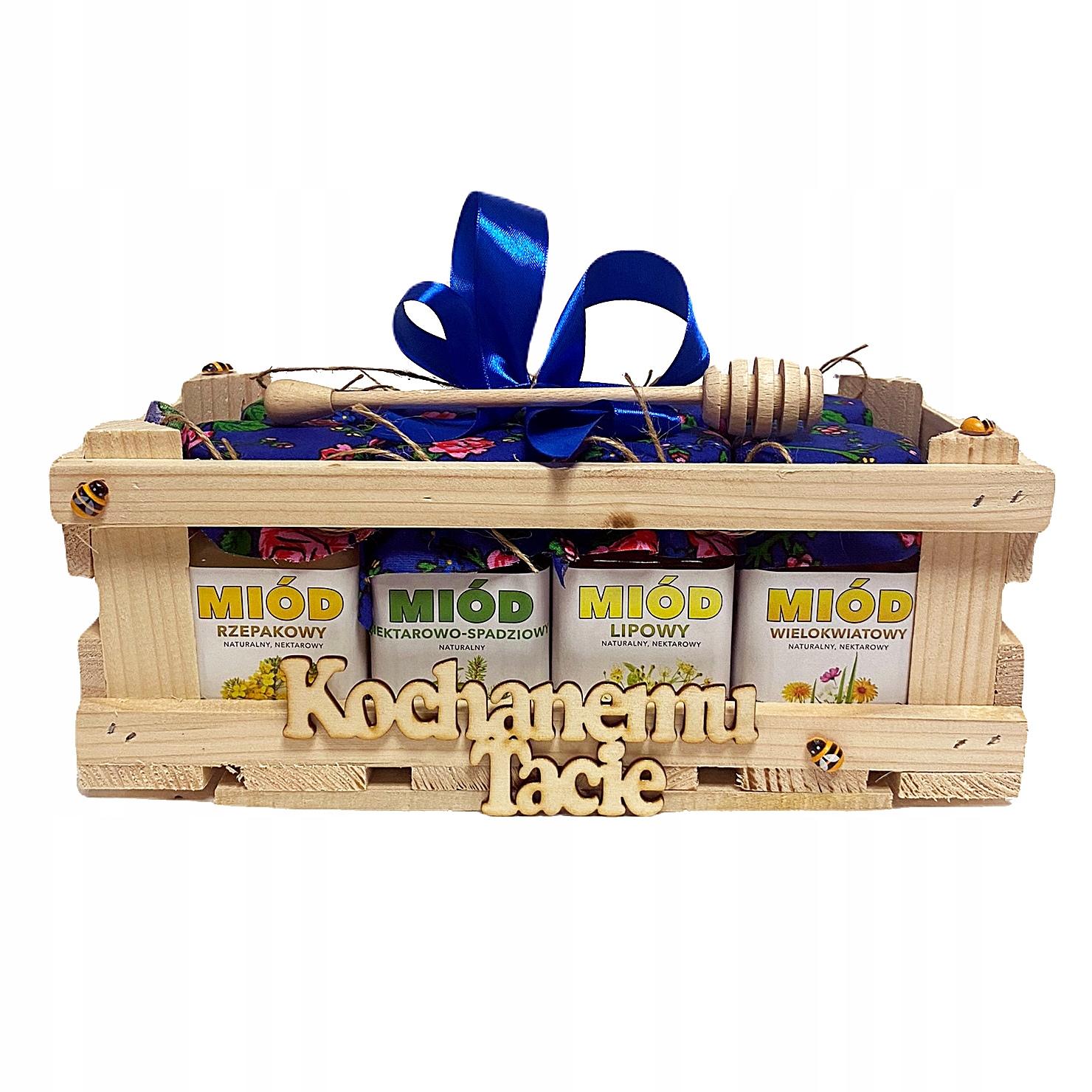dla Taty Zestaw miodów 8x230g zdrowy na urodziny imieniny