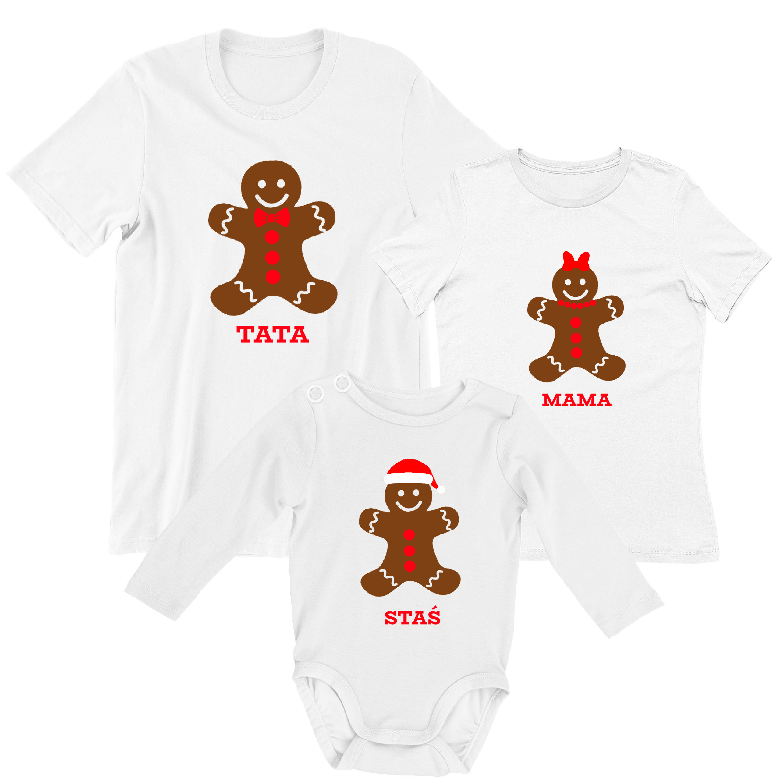 ŚWIĄTECZNE KOSZULKI RODZINA MAMA TATA SYN CÓRKA Marka LOGOSTORE