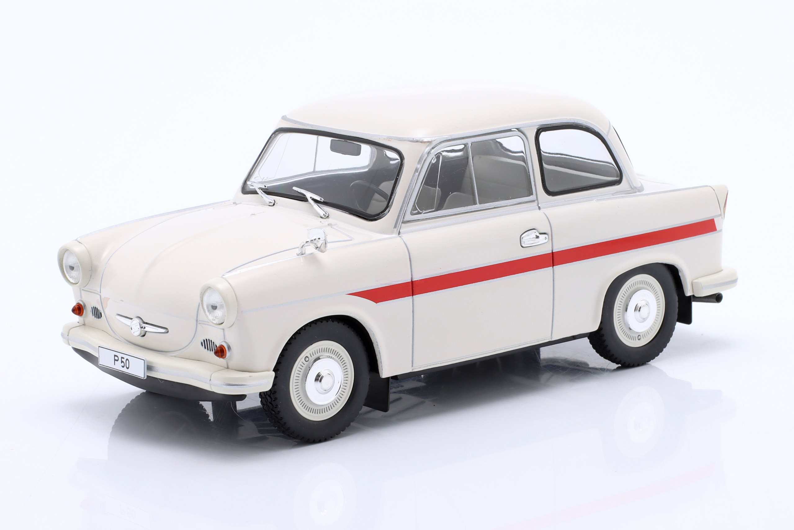 Trabant P50 1959 White WhiteBox 1:24 1/24 Kovový Model Auta WB124186