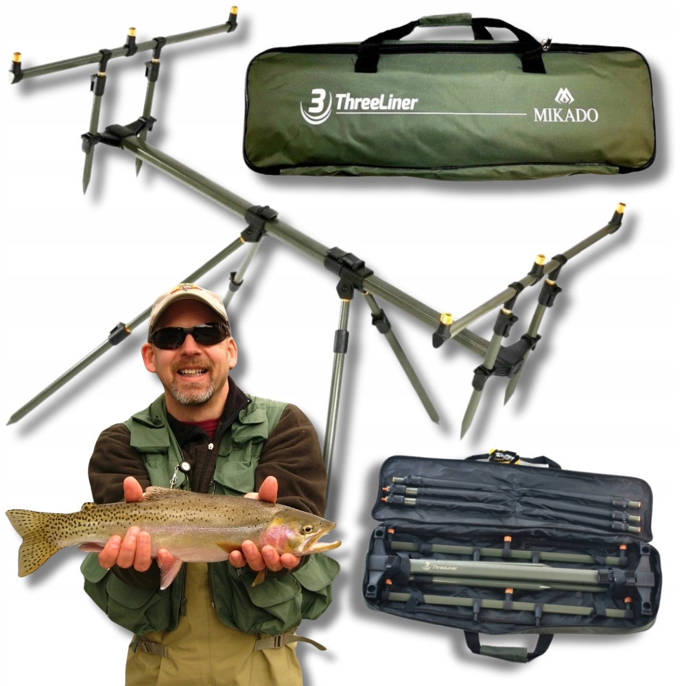 Mocny Rod Pod stanowisko Karpiowe wędkarskie stojak na wędki Mikado